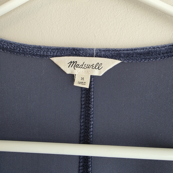 Madewell Velvet Ballon-Sleeve Dress - Picture 4 of 11